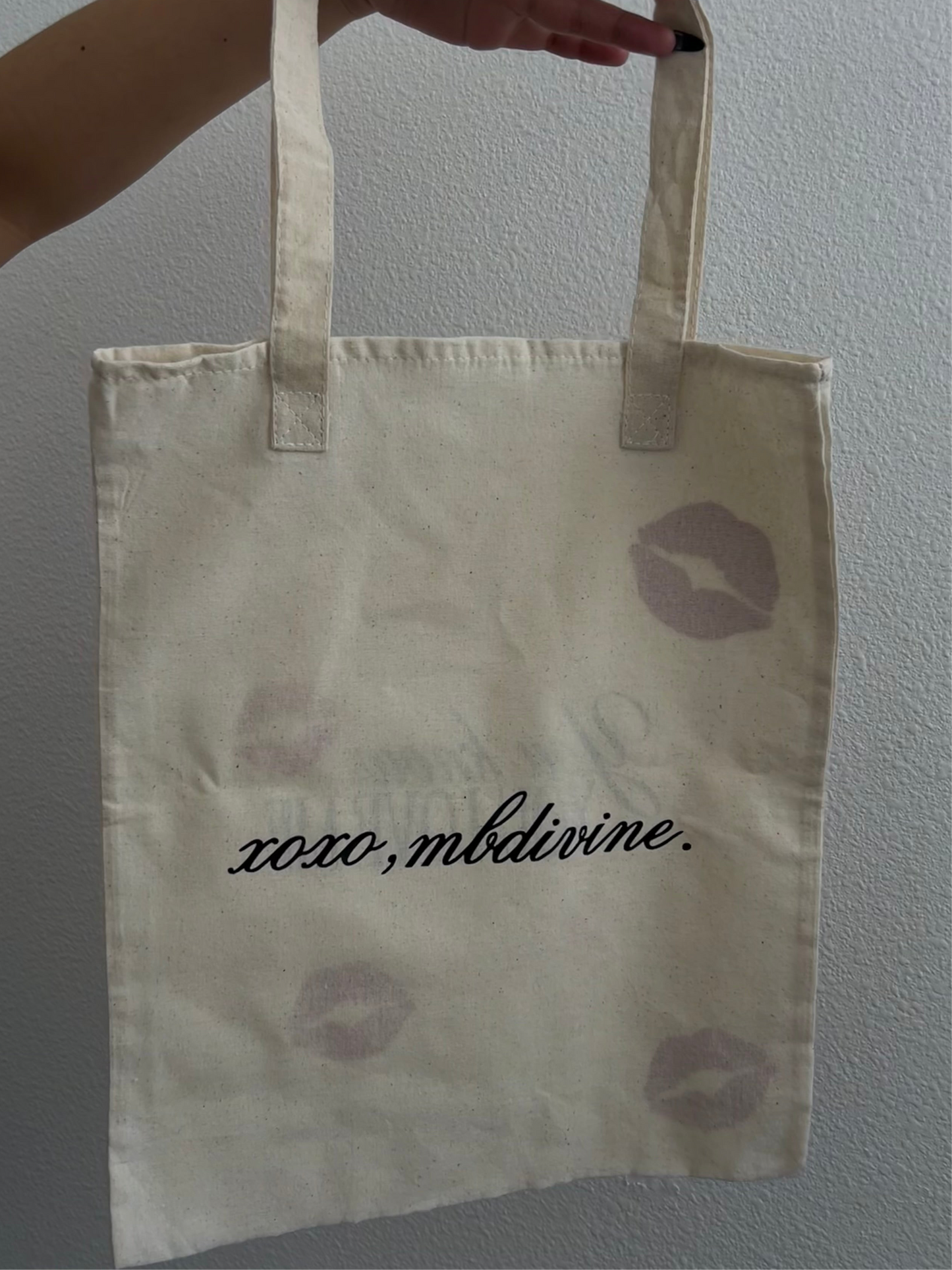 “You know you love me” tote bags