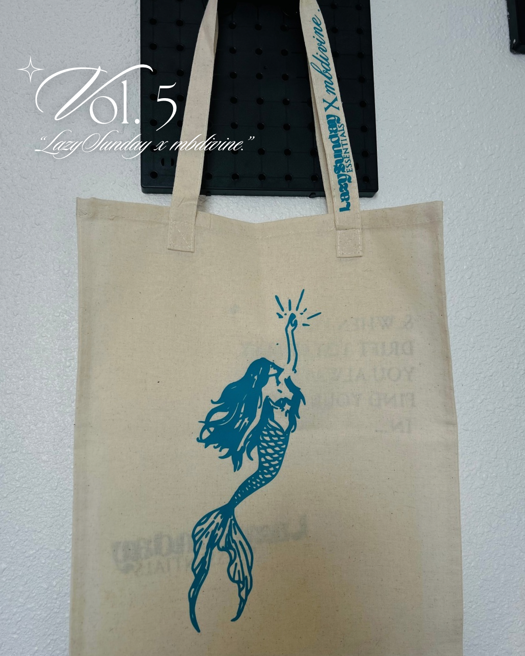 LazySunday x Mbdivine tote bags