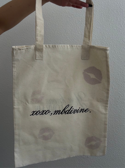 “You know you love me” tote bags